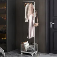z Bedroom Shoe Coat Racks Hanger Stand Shelf Coat Racks Garment Entrance Metal  Saving Furniture