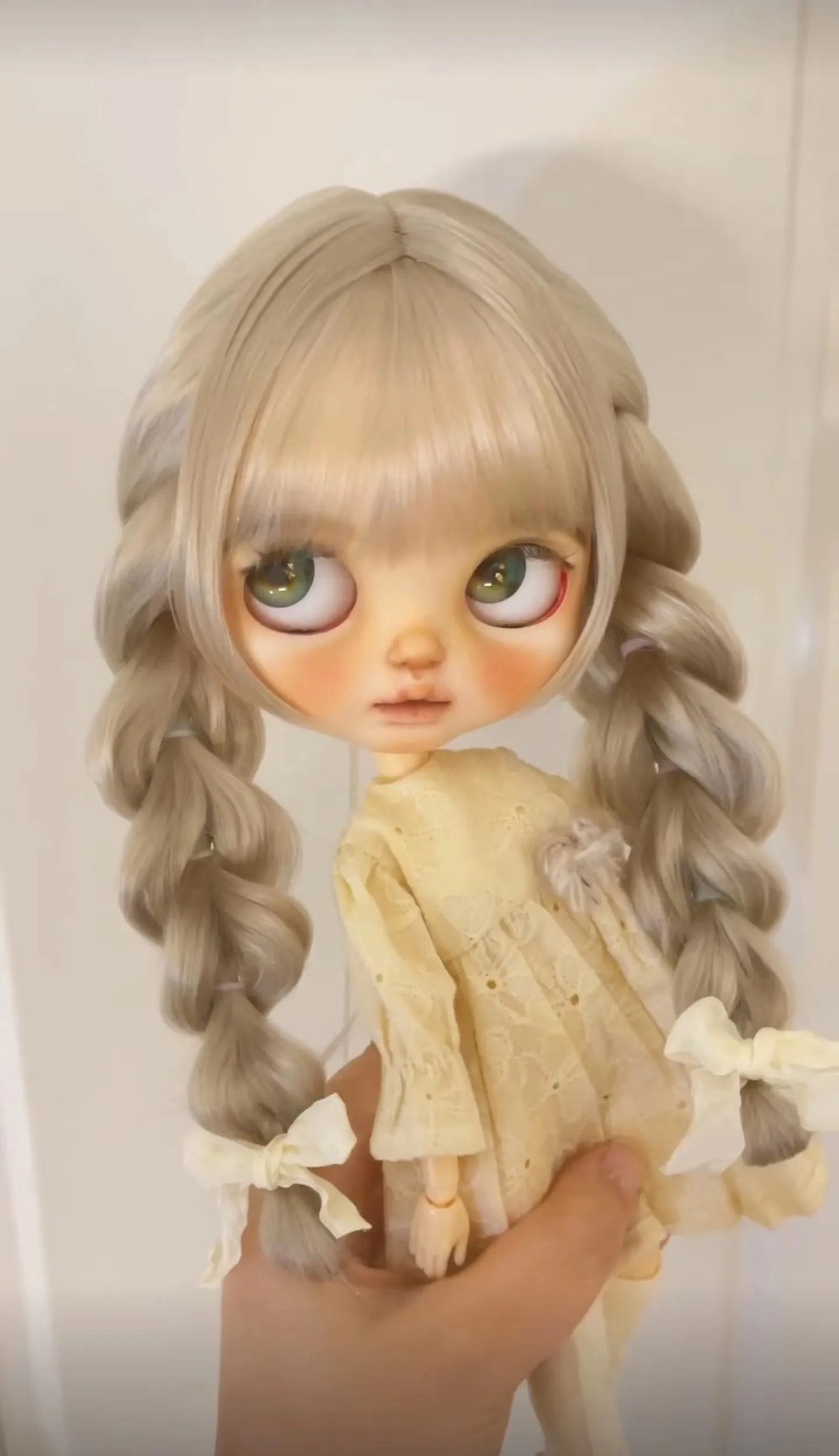 2025 Newest style（Special customization）BJD Blythe wig Mohair Fit 9-10inch head circumference Qbaby