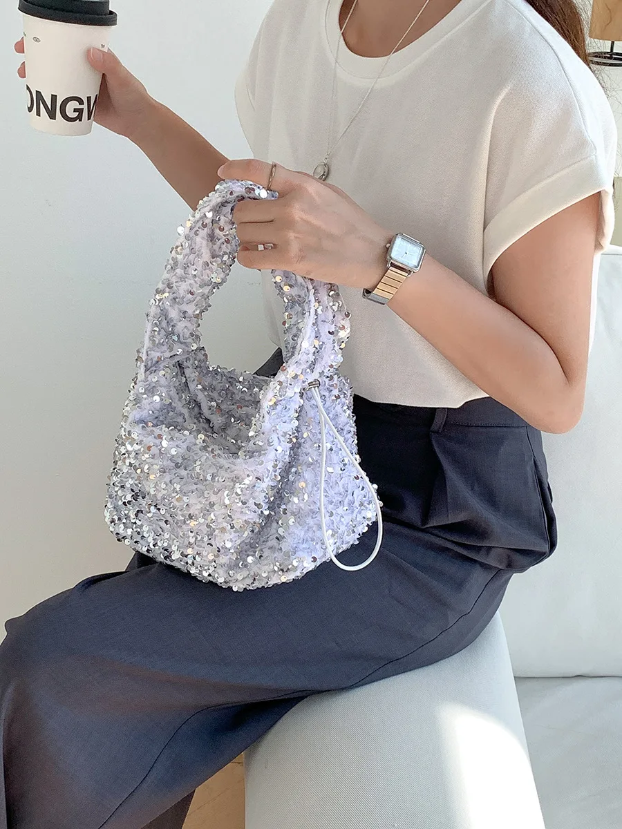 Luxury Sequin Women Bags Designer Sequins Hand Bag Evening Bags Clutch Female Travel Holiday Shoulder Bag Handbag