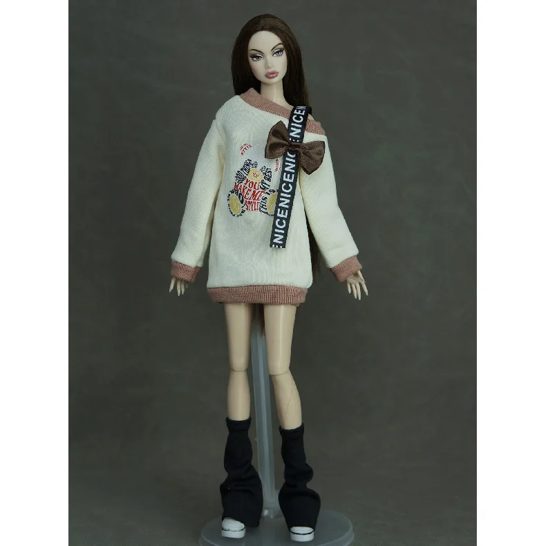 Neue 1/6 Skala Puppe Outfit Rock Bein Abdeckung Kleidung Set für 30 cm Dünne BJD Mädchen Puppen Dress Up Spielzeug puppenhaus Zubehör – Detail 4