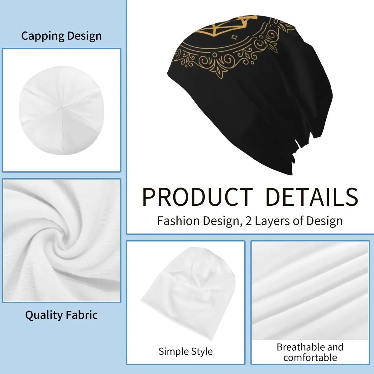 متعدد السطوح D20 النرد مشبك البرونزية منضدية آر بي جي الدافئة محبوك قبعة الهيب هوب بونيه قبعة الخريف الشتاء قبعة حريمي للرجال والنساء #4