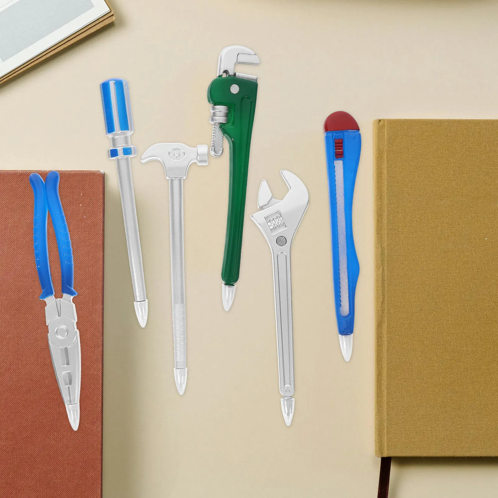 6Pcs Novelty Tool Tool Pens Set For Pens For School Writing Christmas Stocking Stuffers Smooth Fine Point Ballpoint