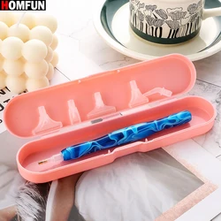 HOMFUN 5D DIY Diamond Painting Cross Stitch Gem Picker Tool, Resin Mosaic Art Dot Drill Pen Set,With Box-packed Accessories