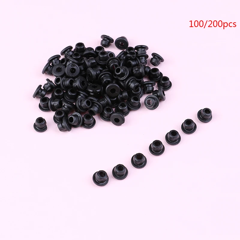 100pcs/200 pcs Rubber Grommets Nipples For Tattoo Machine Needles Armature Bar Supplies Wholesale