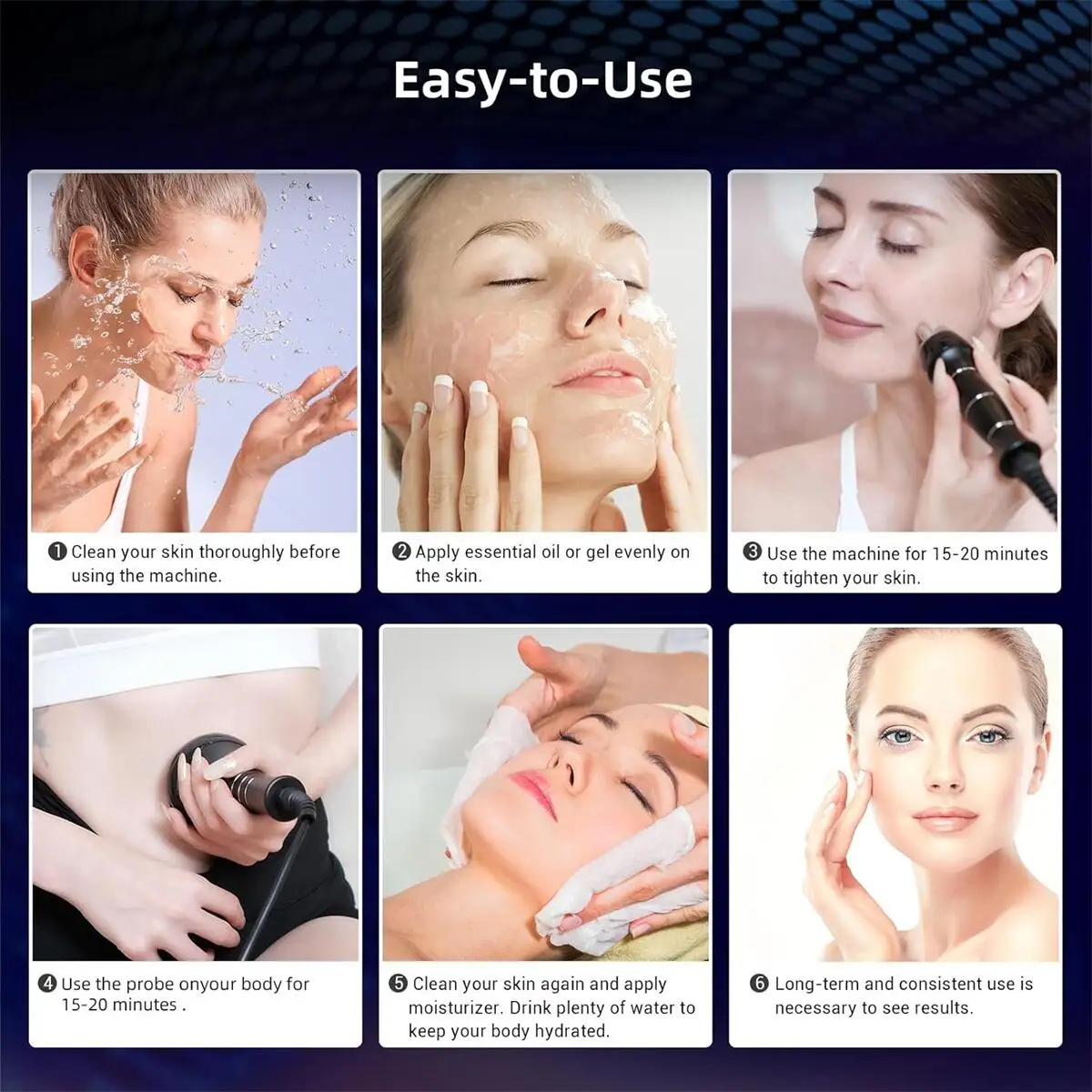 Mejora de la apariencia del dispositivo de celulitis Masajeador de celulitis Radiofrecuencia, uso doméstico