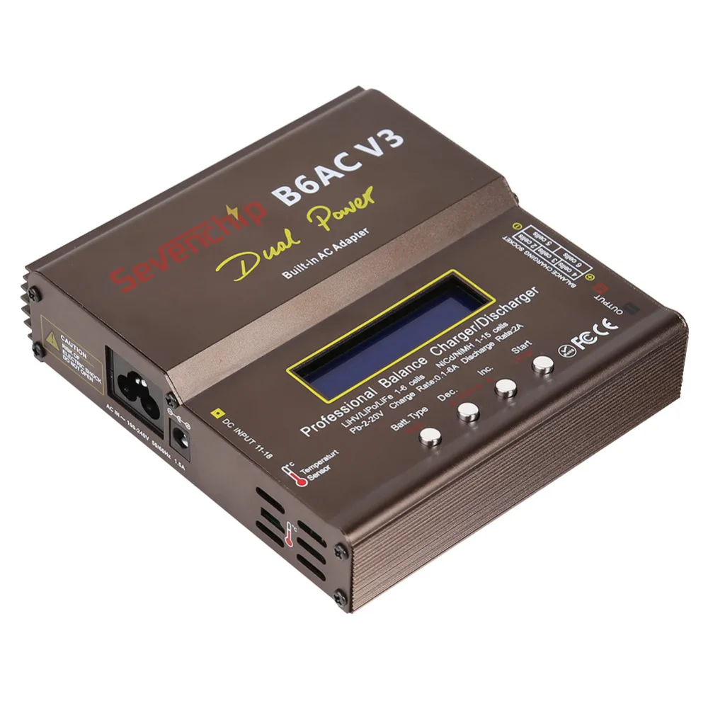Zasilacz ładowarki balansującej 80W imax B6AC V3 do helikopterów RC, ładowarka akumulatorów NiMH NiCD LiHV NiCd PB Li-ion
