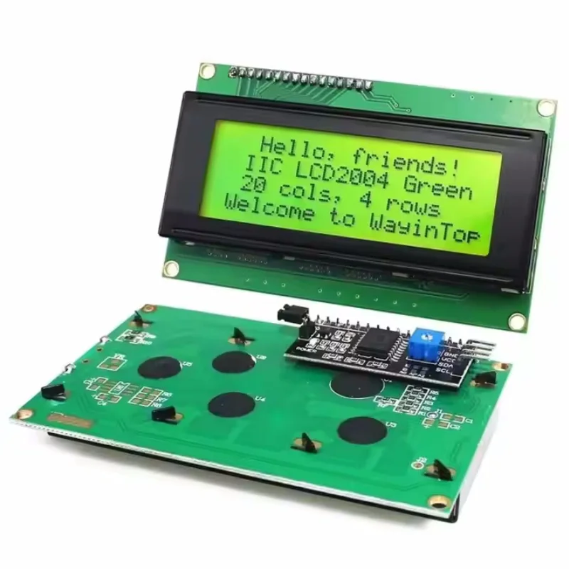 LCD2004 modul LCD 2004 layar biru/hijau/putih 20X4 karakter layar LCD IIC I2C modul adaptor antarmuka seri UNTUK Arduino