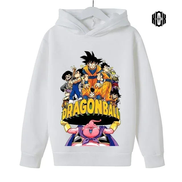 Dragon Ball Sweater Digital Printed Hoodie For Boys And Girls Pullover Tops With Long Sleeves For Regular Comfort Casual