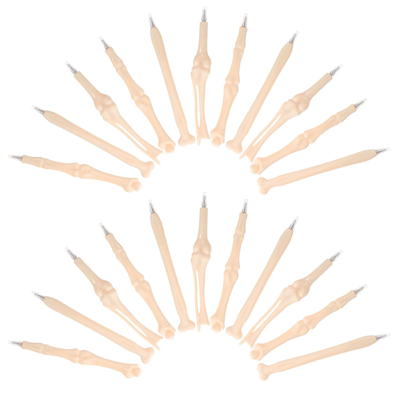 

20 шт. шариковые ручки с уникальным костяным дизайном, длина 147 мм, пластик, идеально подходящие для медицинского поля, шариковые ручки с синими чернилами