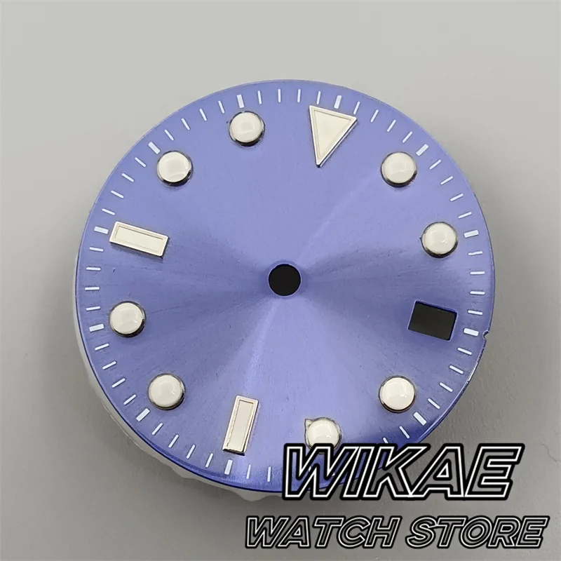 قرص ساعة معقمة مع متعدد الألوان ، مينا شمس ، أسود ، فضي ، ذهبي ، وردي ، مؤشر حافة برتقالية ، ساعة أوتوماتيكية NH35 مناسبة ، حافظة Mod ، 29 صف