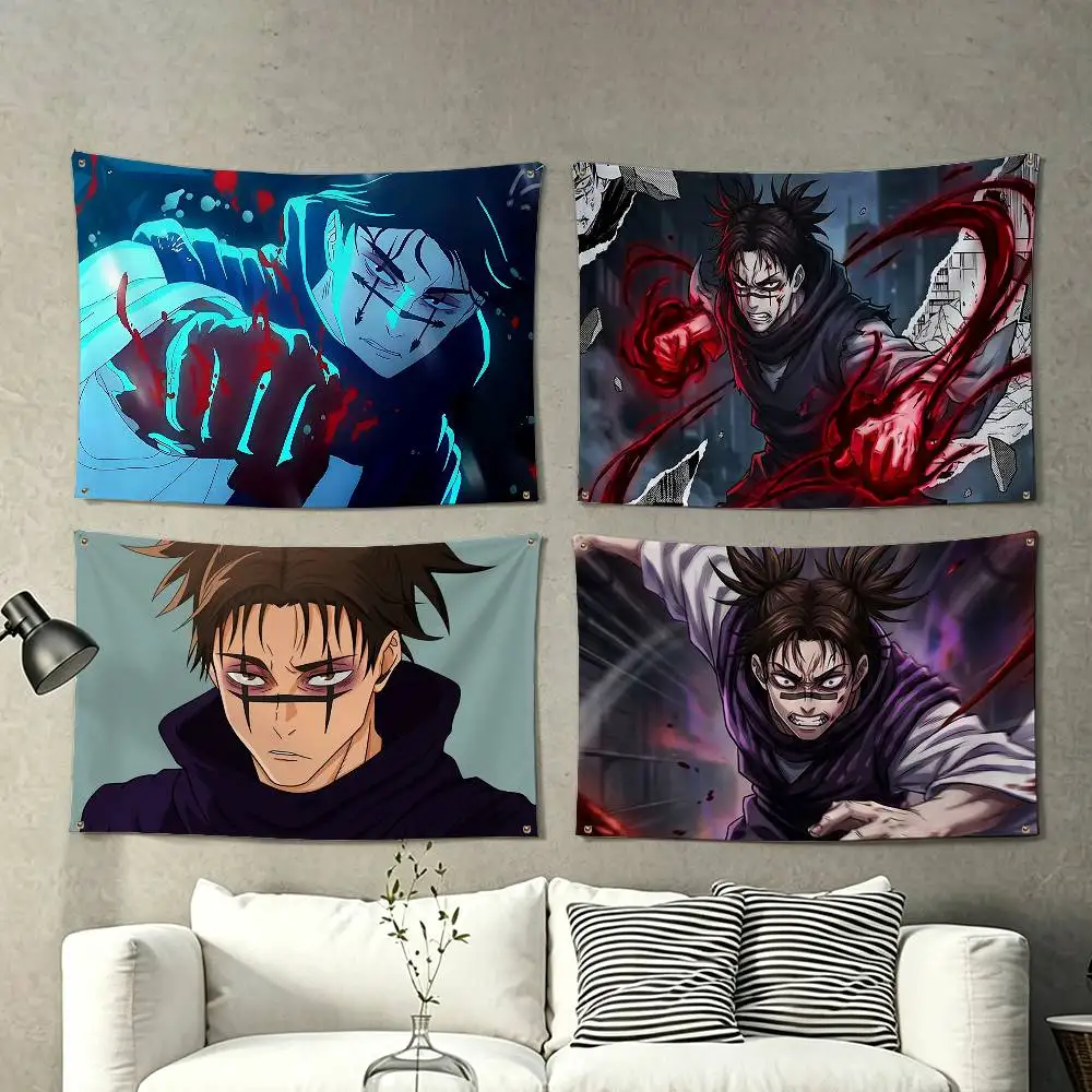 Anime Choso Jujutsu Kaisen-n  Flags for Bedrooms Home Decor Items Outdoor Decors Garage Decoration Flaga