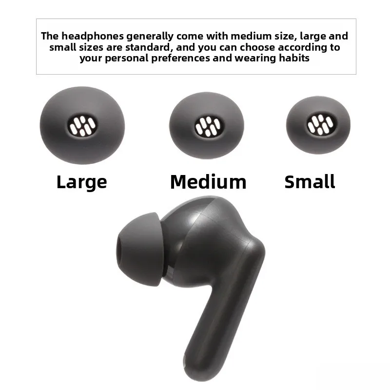 

Silicone Ear Tips for OnePlus Buds Ace2 - 3 Sizes (S/M/L) Soft Secure Fit Noise Isolation Replacement Ear Covers