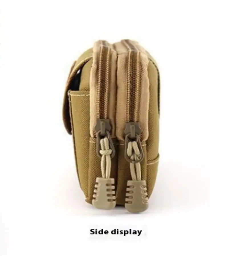 Multi functional men's mobile phone bag with belt, mobile phone case, portable waist bag, business coin purse, anti splash mobil