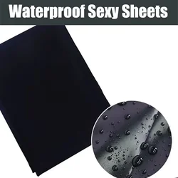 Adult Waterproof Bed Leather Sheet Oil Massage Waterproof Easy To Clean Sheet  Black PVC Bed Sheet Queen Size Bed Sheets Set 린넨