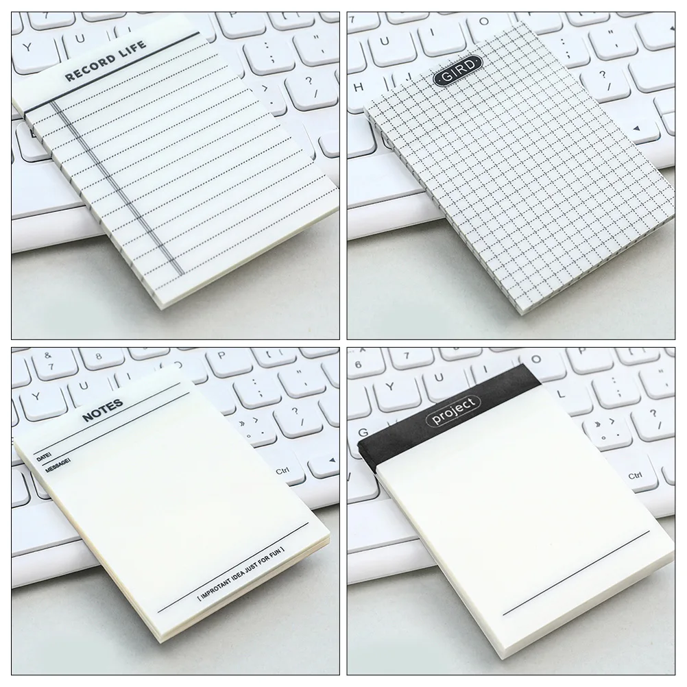 

Reusable Note Paper Stickers Multi Function Memo Pads PET Material Transparent Self Adhesive Office School Daily Use Household