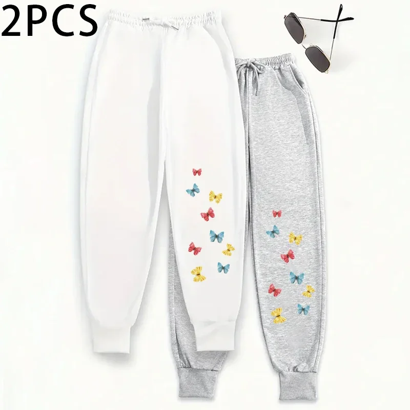 2 pezzi pantaloni da salotto da donna pantaloni sportivi tinta unita pantaloni da jogging sportivi casual autunno inverno pantaloni comfort all'aperto per la casa 2 pacchi