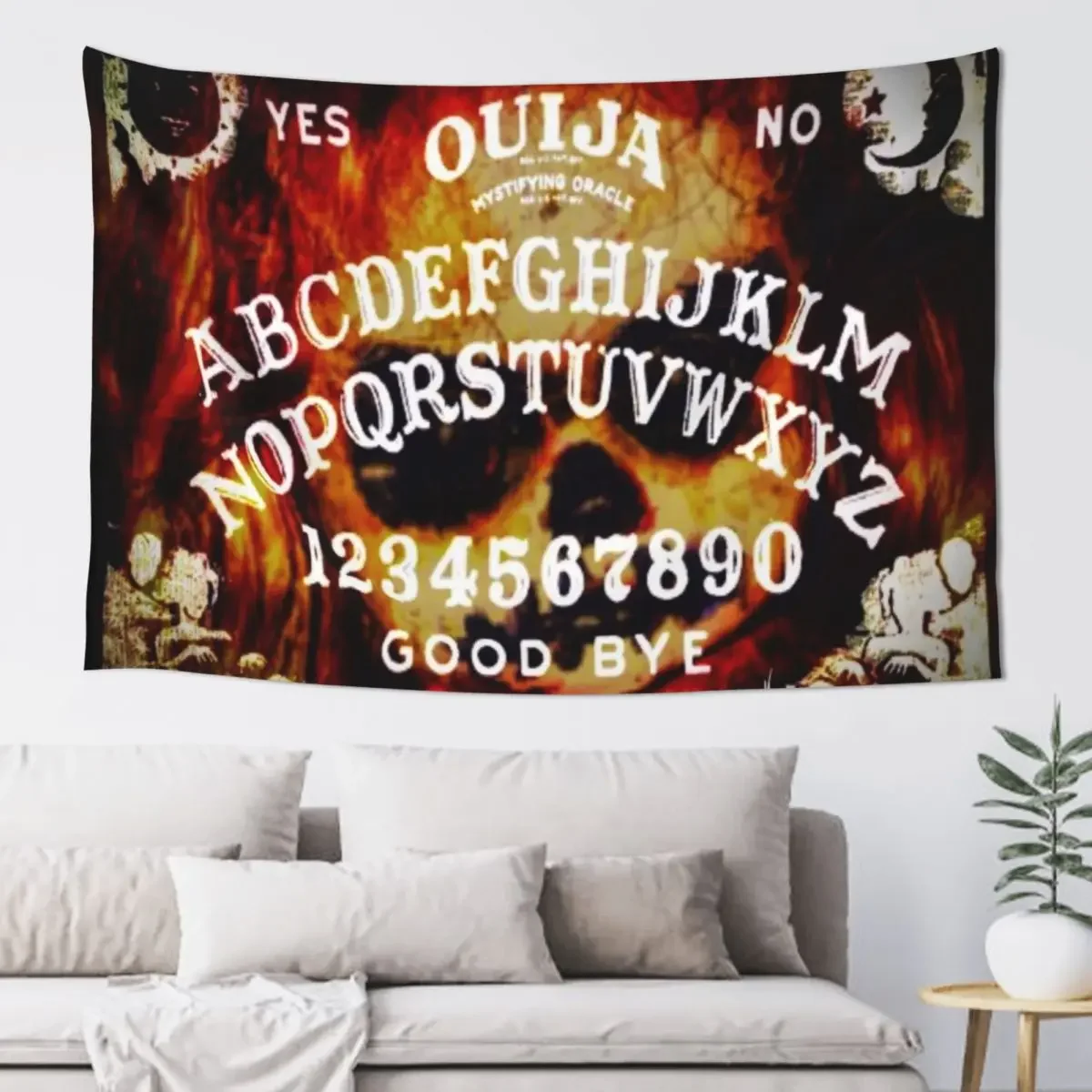 Gracie Haunting A Ouija Board Tapestry Room Decorator Bed Room Decoration Tapestry