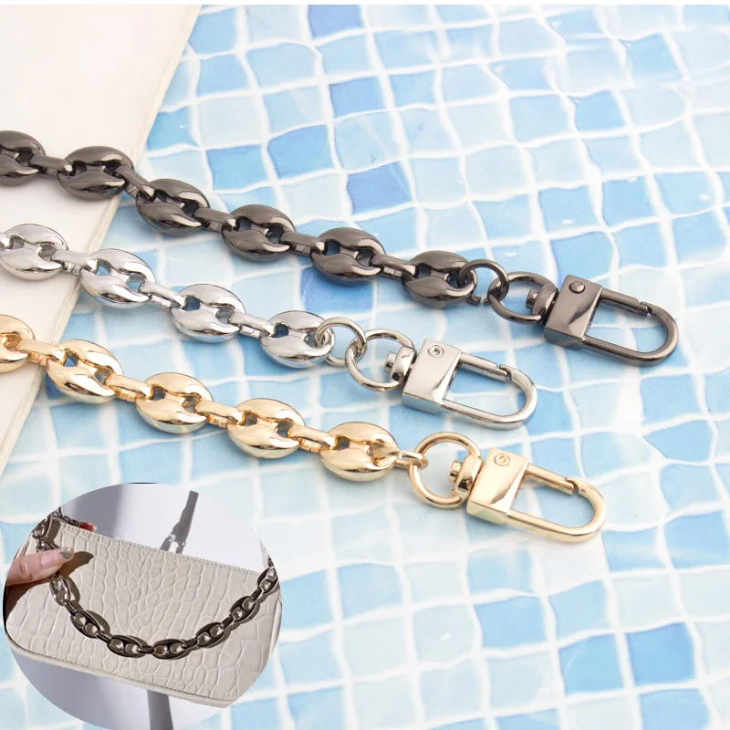 Pig Nose Bag Strap for Buckle Bag Tote Bag Makeover Package Crossbody Bag Metal Chain Shoulder Strap Bag Chain Accessories