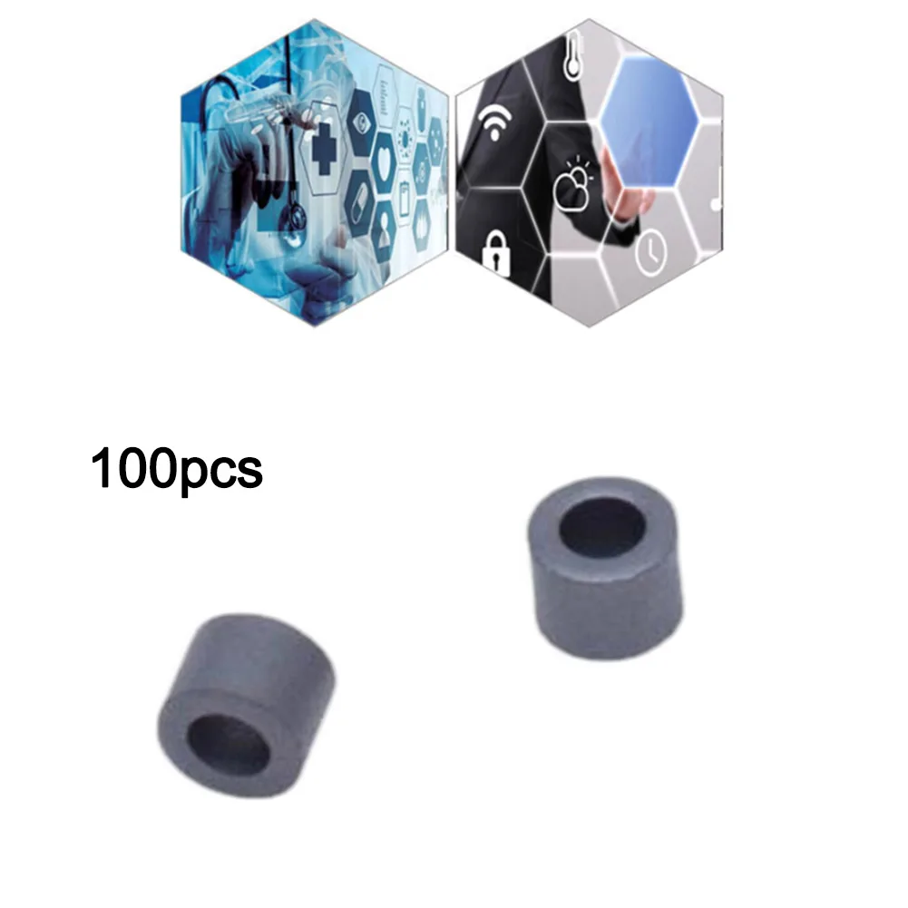 100pcs Hollow Ferrite Bead Rings Suitable for For radios TVs Computers Laptops Home Appliances and Industrial Equipment