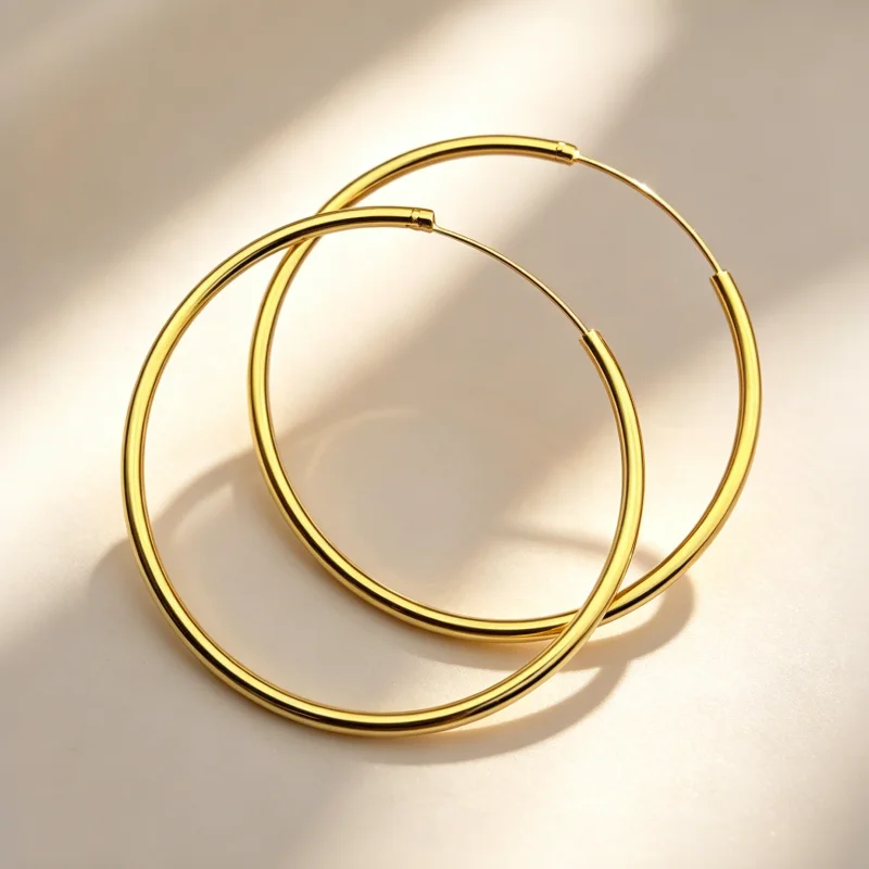Statement Earrings Oversized - SOMILIA Nuovi Orecchini a Cerchio Grandi