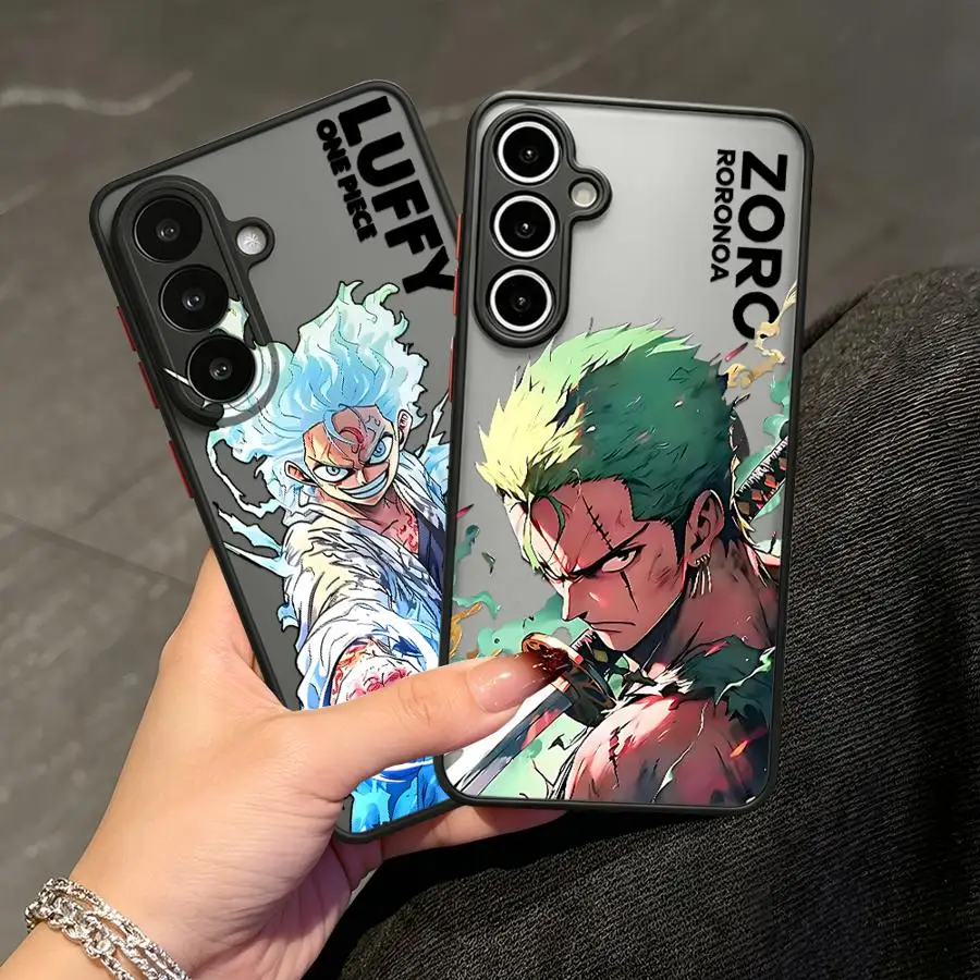 Japanese Ones Pieces Luffy Case for Samsung Galaxy A56 A55 A53 A52S A72 A34 A36 A73 A33 A14 A23 A16 A15 A17 A52 A54 A35 Phone