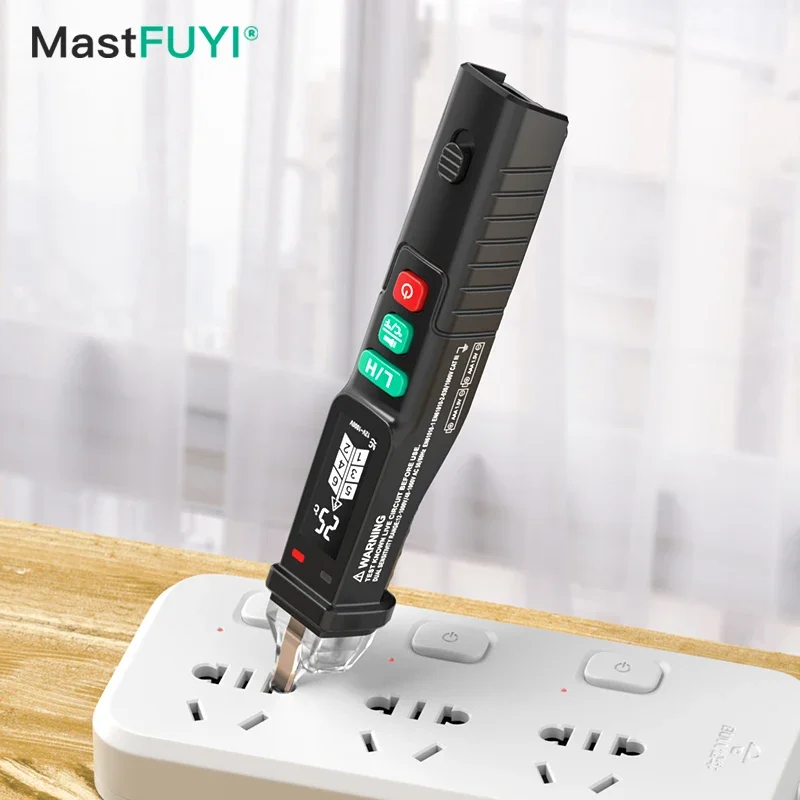 

MASTFUYI Smart Induction Tester Pen AC 48-1000V Voltage Tester NCV Sensor Wire Detector 50/60Hz Professional Electrician Tool