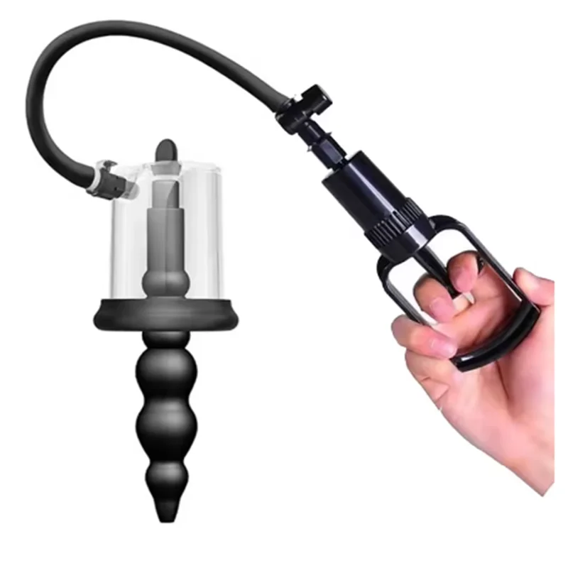 New Anal Pump Manual Vacuum Rosebud Pump Sex Toys for Men Women SM Suction Cup Prostate Stimulator Anus Dilator Butt Plug Set - Image 4