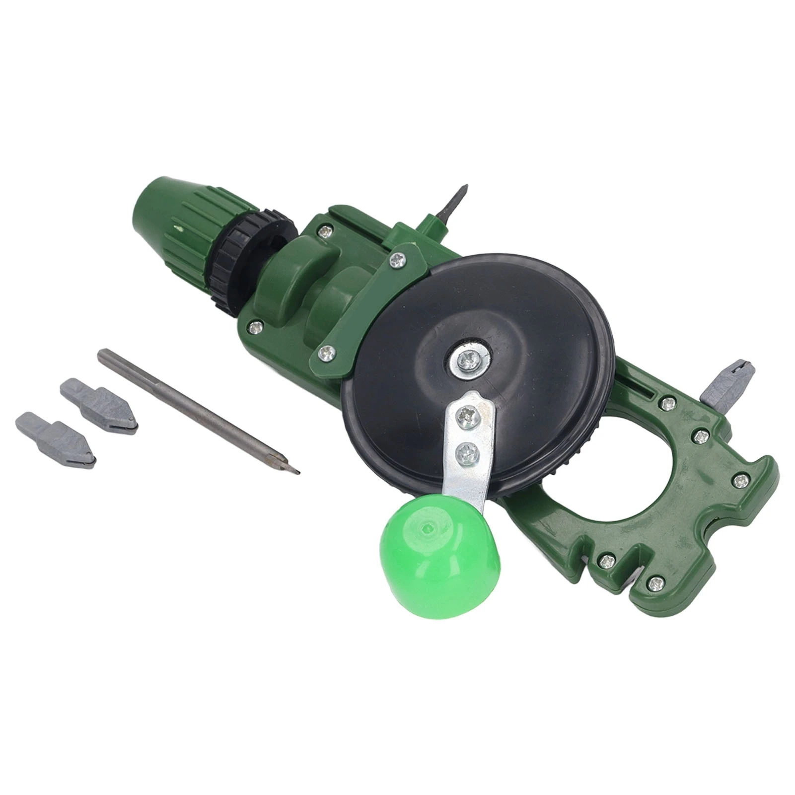 Hand Crank Drill Multifunctional Glass Ceramic Cutting Hole Drilling Knife Scissors Sharpening Manual Drill