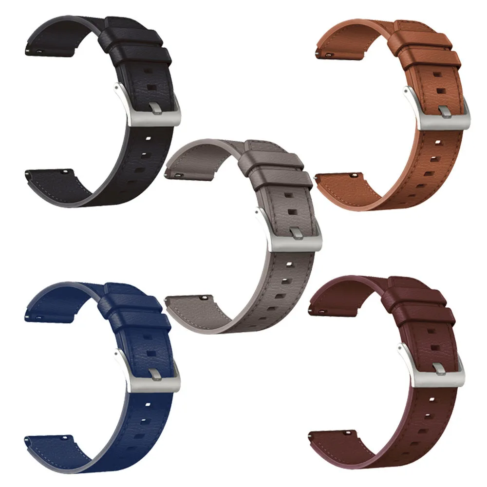 22mm Leather Strap For Fossil Gen 3 Q Explorist/2 Q Founder/Marshal/Wander Band for Fossil Gen 6 5 5E 44mm/Gen5 LTE 45 wristband