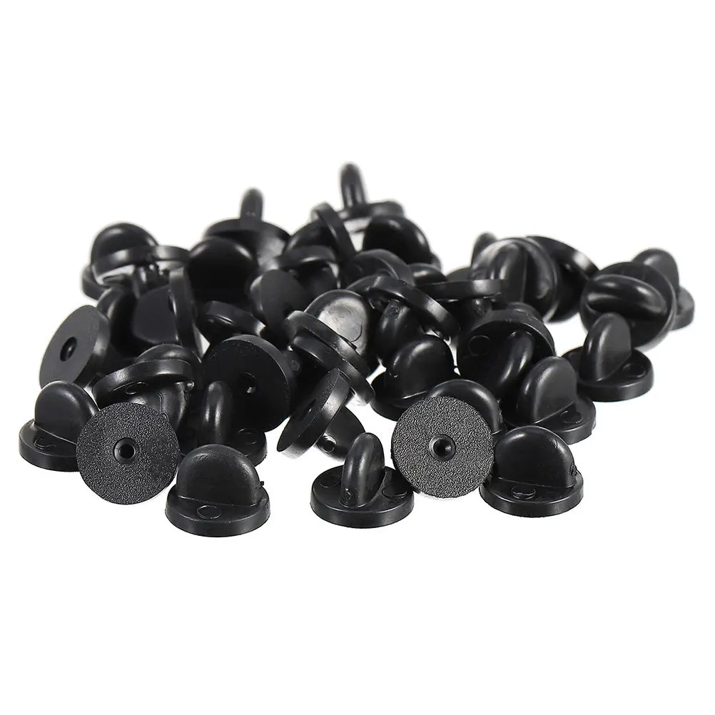 300 قطعة فراشة مخلب دبوس ظهورهم المطاط قفل شارة التلبيب بروش المشاركات قوية تنوعا استخدام ملابس مريحة