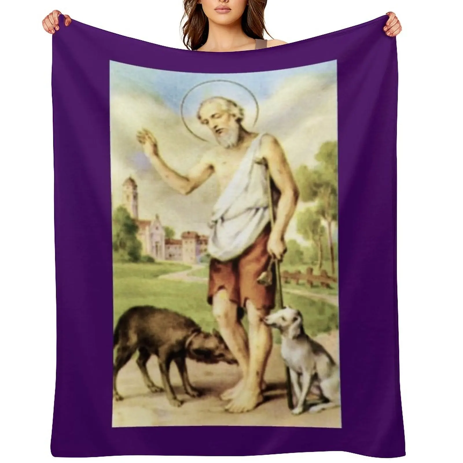 

san lazaro Throw Blanket for sofa sofa bed Loose Camping Blankets