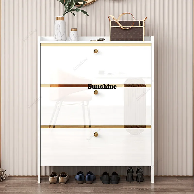 

Organizer Nordic Shoe Cabinet Minimalist Cheap Space Saving Shoe Cabinet Storage Luxury Wooden Sapateira Furniture For Home