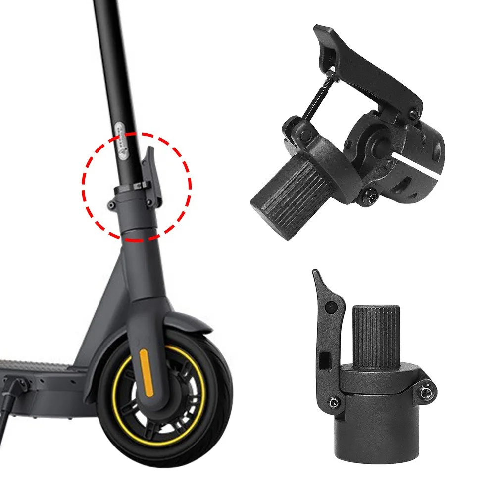 Electric Scooter Folding Rod Pole Base Replacement Spare Parts Folding Hook Folder for Segway MAX G30 Accessories Black