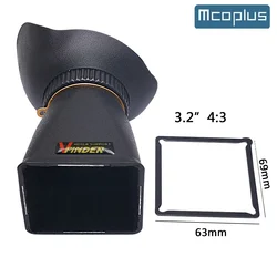 Mcoplus Camera Viewfinder 3.2'' 4:3 3.0X LCD Magnifier Viewfinder for Canon Sony Nikon Olympus Panasonic DSLR / SLR Camera