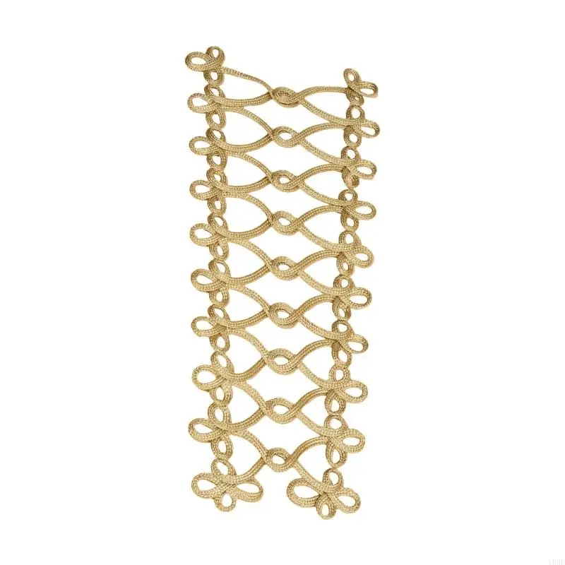 البوليستر الدانتيل القطع الحديد على بقع التزجيج ملحق زخرفة y08e #3