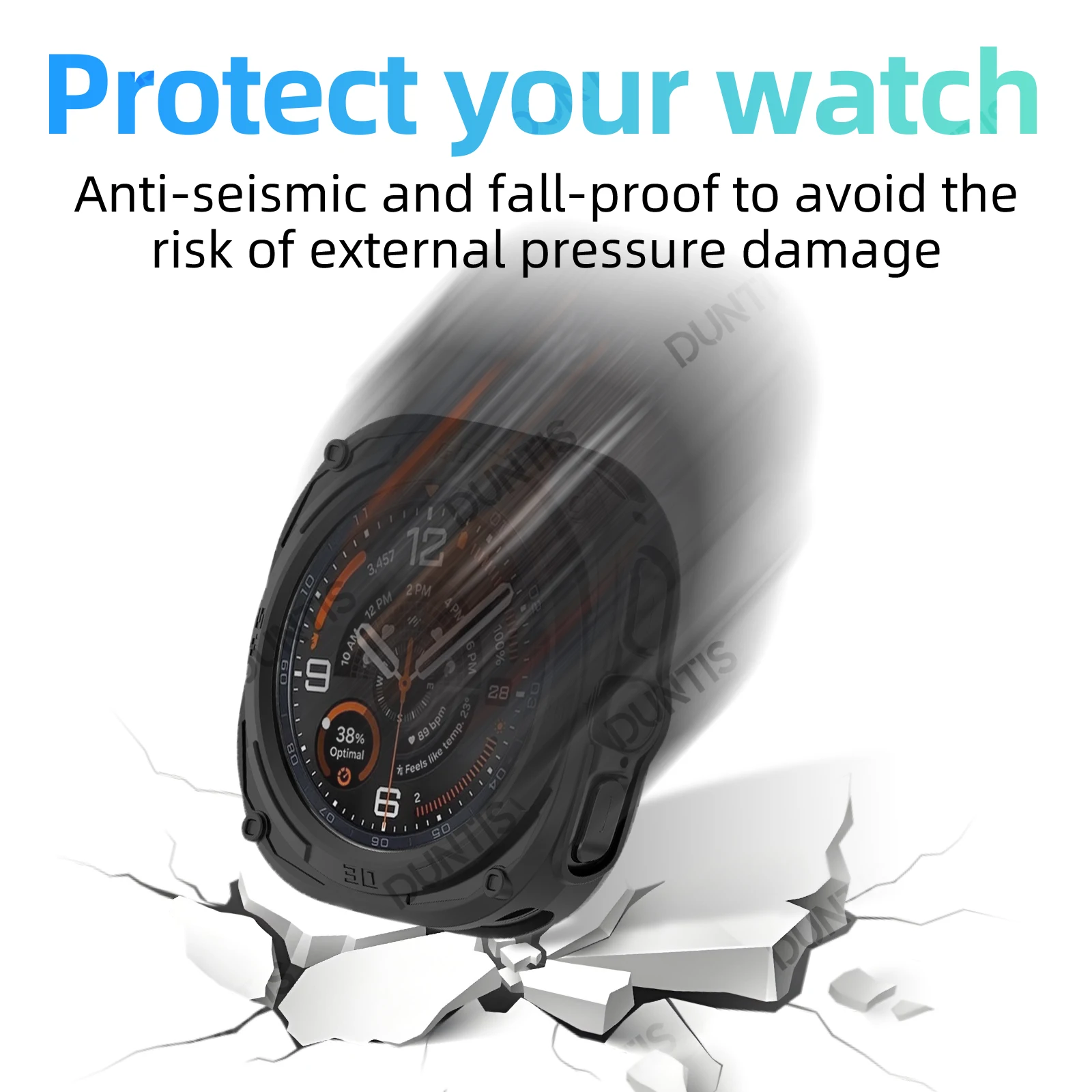 Schutzhülle für Samsung Galaxy Ultra 2 47 mm, stoßfest, weiches Silikon, bruchsicher, Zubehör für Smartwatch-Gehäuse – Detail 2