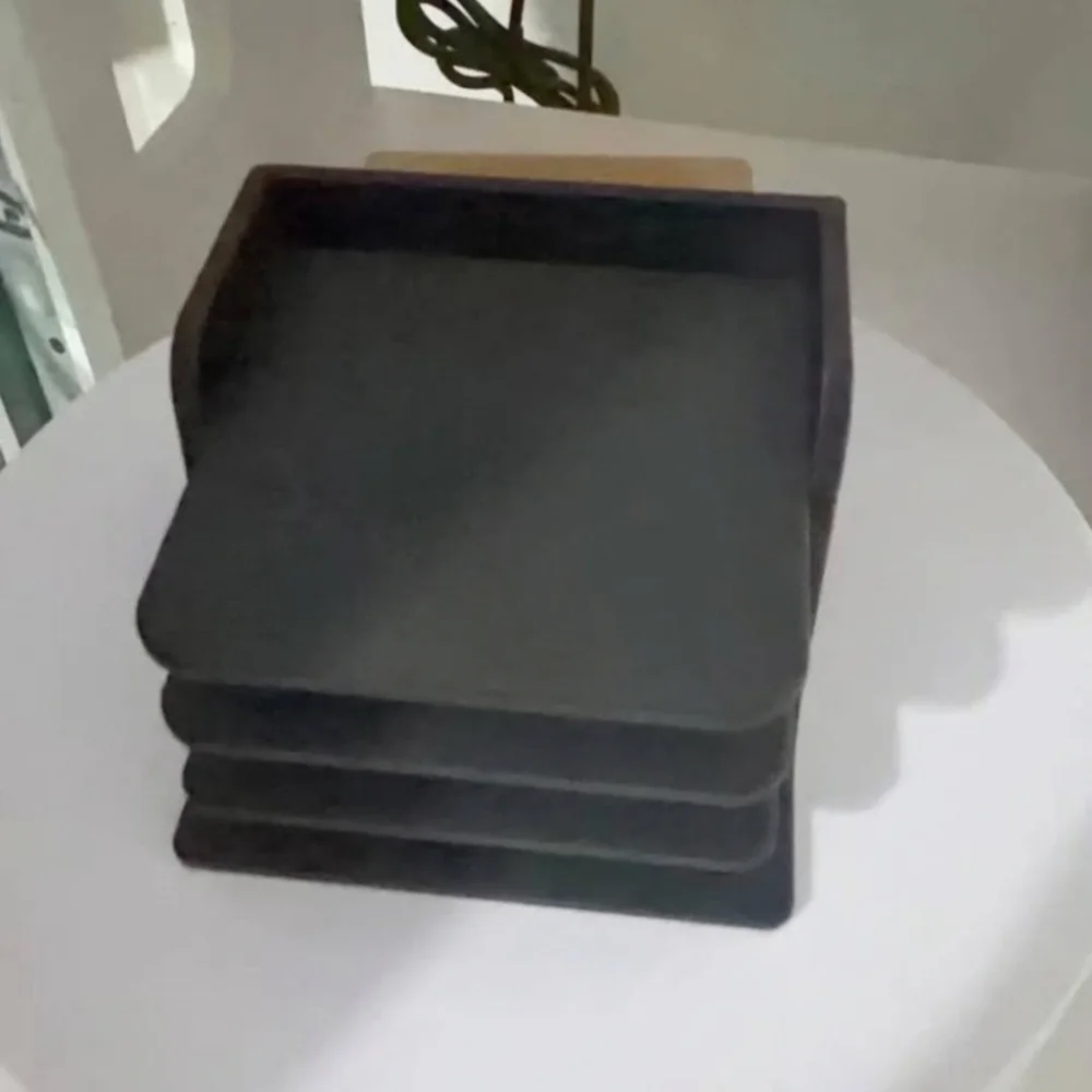 Stackable Sticky Note Holder Plastic Stable Base Note Storage Box Layer-Divided 3D Printing Desk Drawer Organizer Home Use