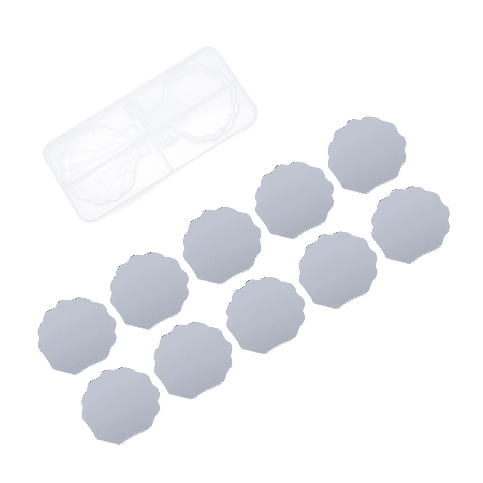 

1Set DIY Makeup Mirror Mold Silicone Casting Mold Premium Material Reusable Easy Clean Simple Design for Unique Handicrafts