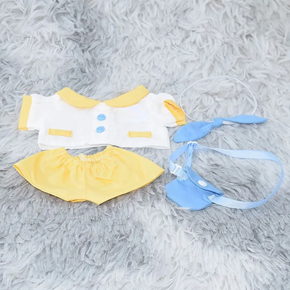 10/20/40cm Doll Clothes Bowknot Neck Tie Replacement Outfit Doll Kindergarten School Suit Cosplay Photo Props