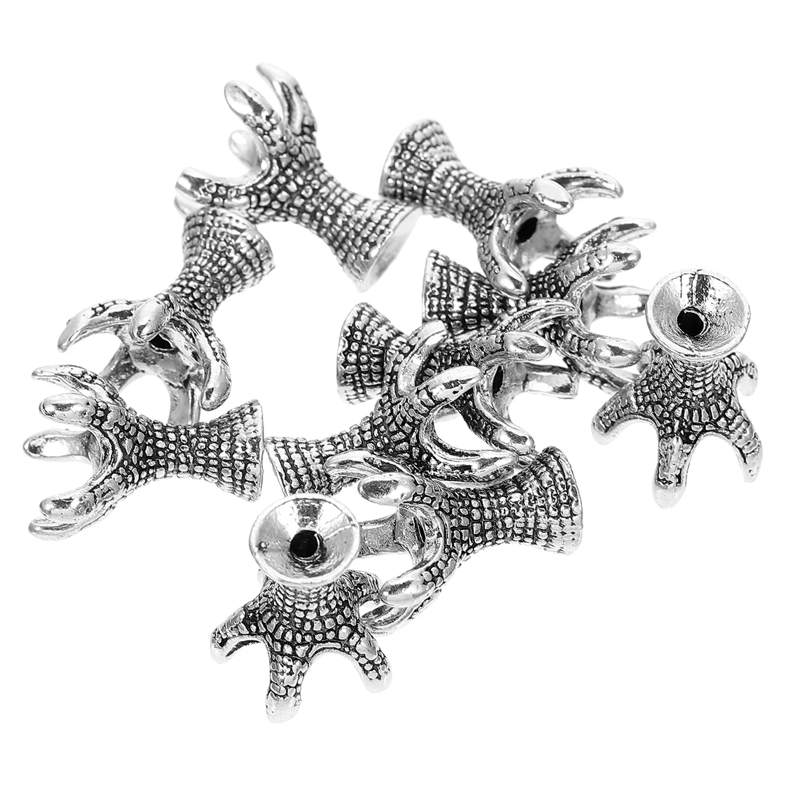 

10 Pcs Vintage Dragon Claw Holder Beads Caps for Bracelet Necklace Making Non Rusting Titanium Steel Jewelry Craft