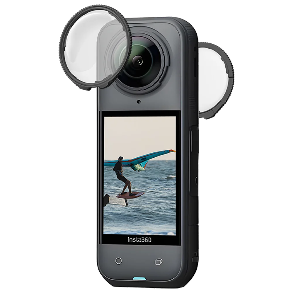 Osłony obiektywu do Insta360 X5, osłona obiektywu PC z powłoką antyrefleksyjną do akcesoriów Insta 360 X5 (materiał PC) — zdjęcie produktu 7