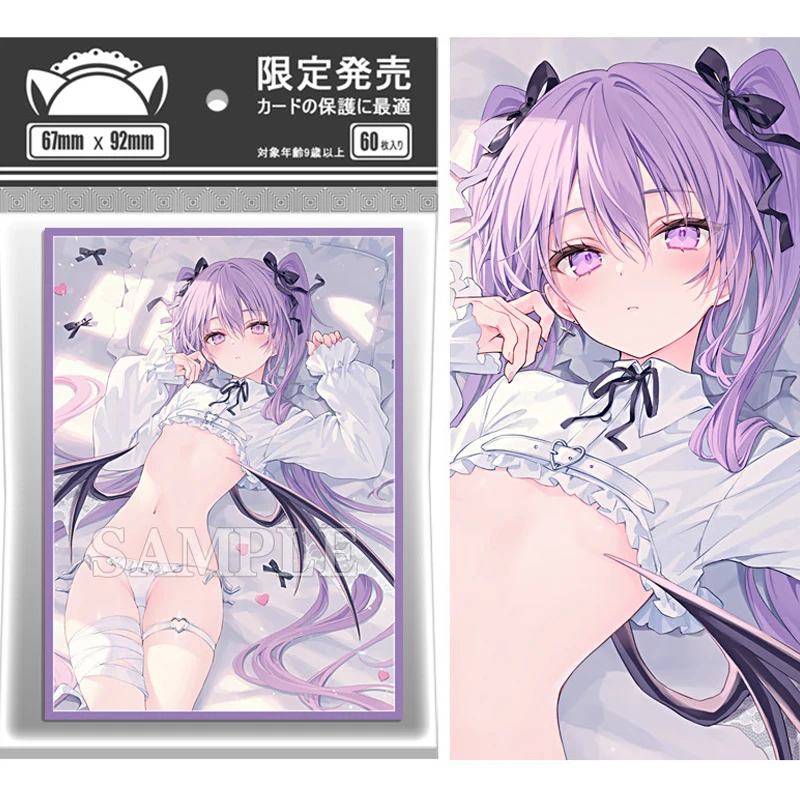 60pcs/set Rurudo Flash Card Sleeve PTCG Anime Game Collection Card Protective Cover Gift Toy 67*92mm