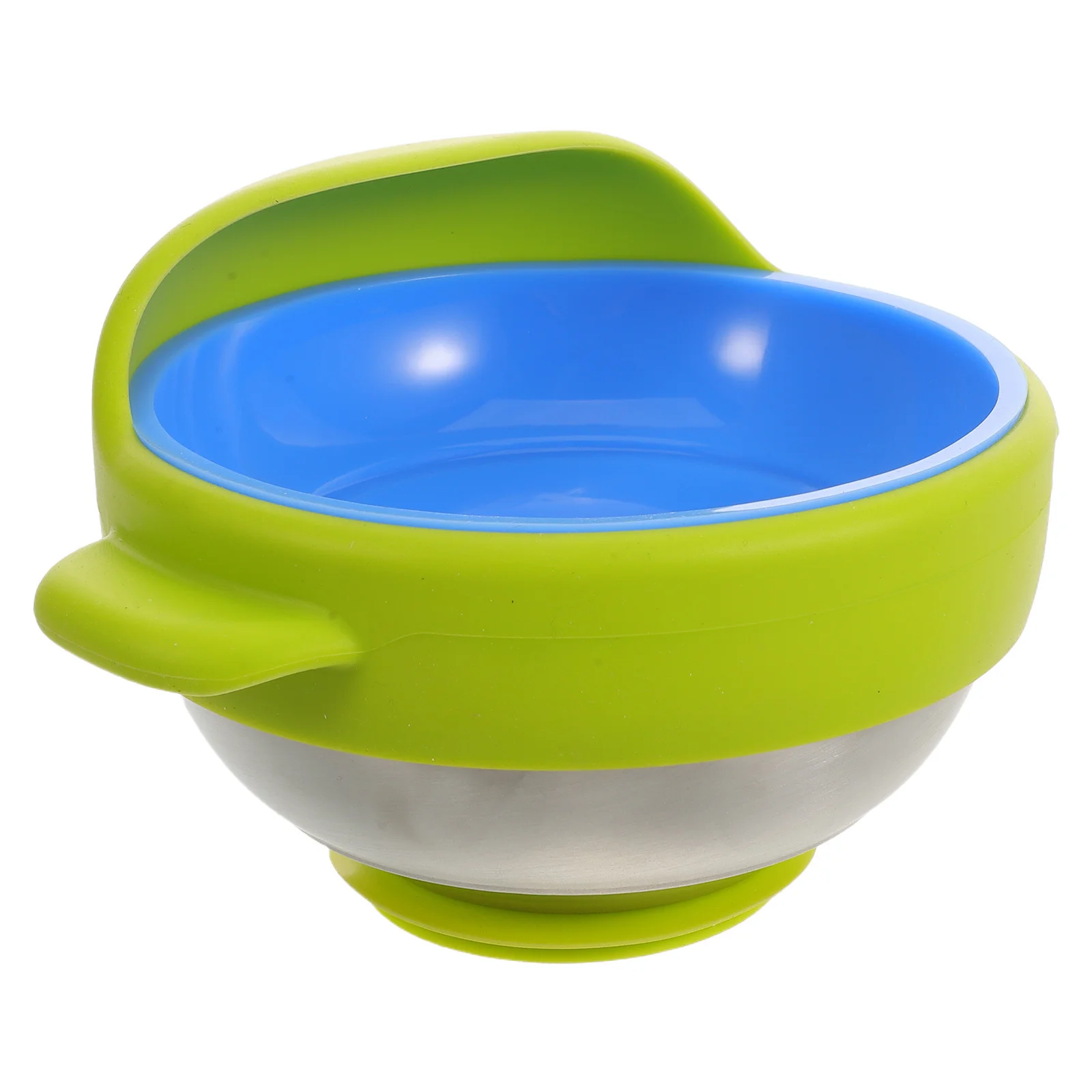 

Nursing Feeding Bowl Green Suction Base Anti-Slip Silicone Grip For Elderly Disabled Meal Aid Adaptive Dining Tool Senior