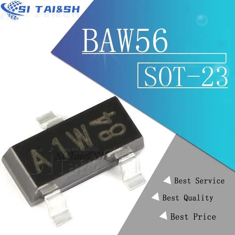 100pcs BAW56 SOT-23 A1 A1t SOT23 New Original