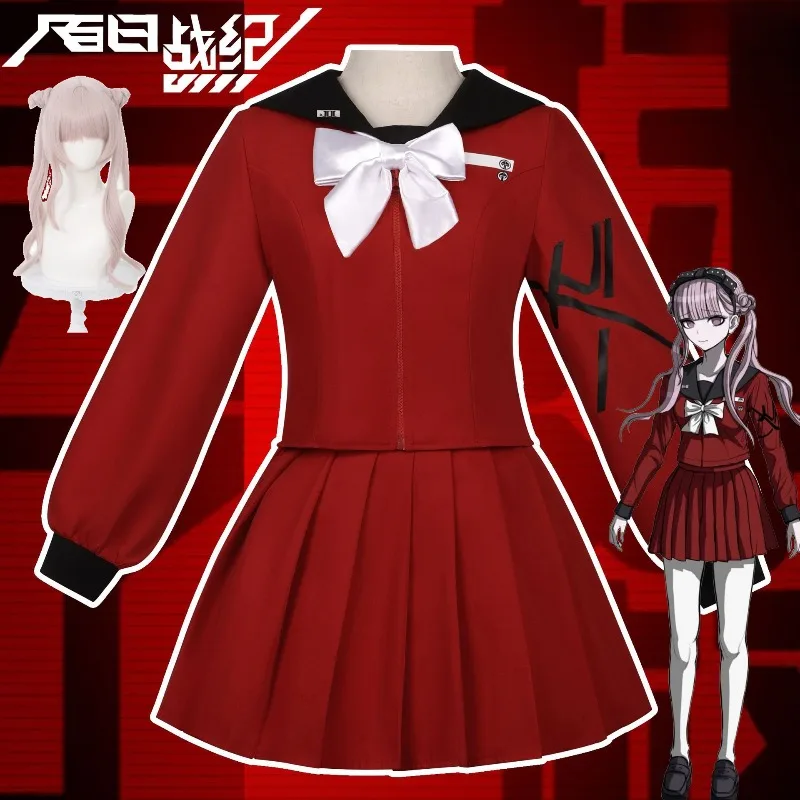 

The Hundred Line Kako Tsukumo Cosplay Costume Anime Sailor Uniform High School Girl Outfit Full Set For Women Hallowee