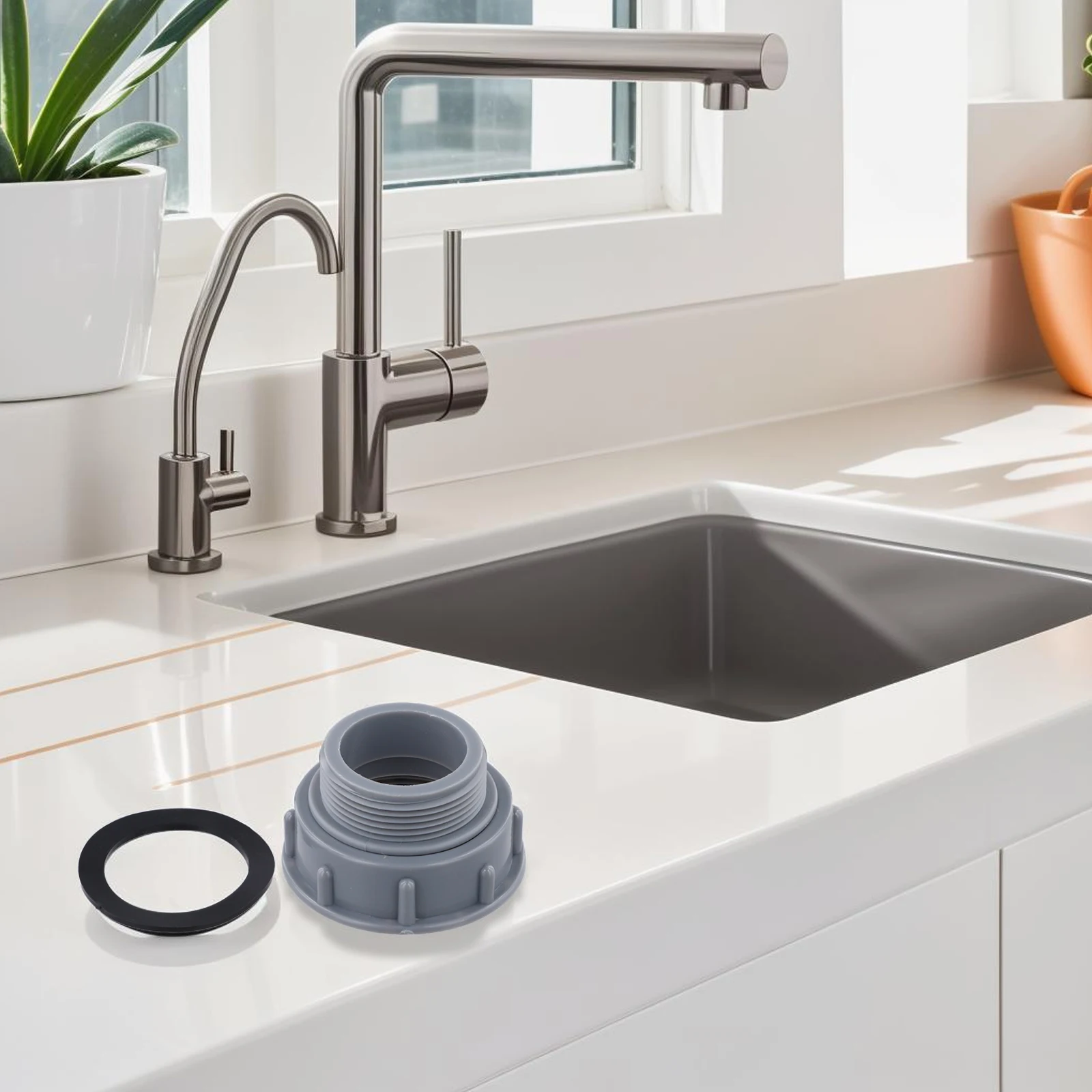 Sink Adapter Adapter Quick And Easy Bathroom Faucets Fits Most Kitchen Gray Professional Manufacturing Hot Sale