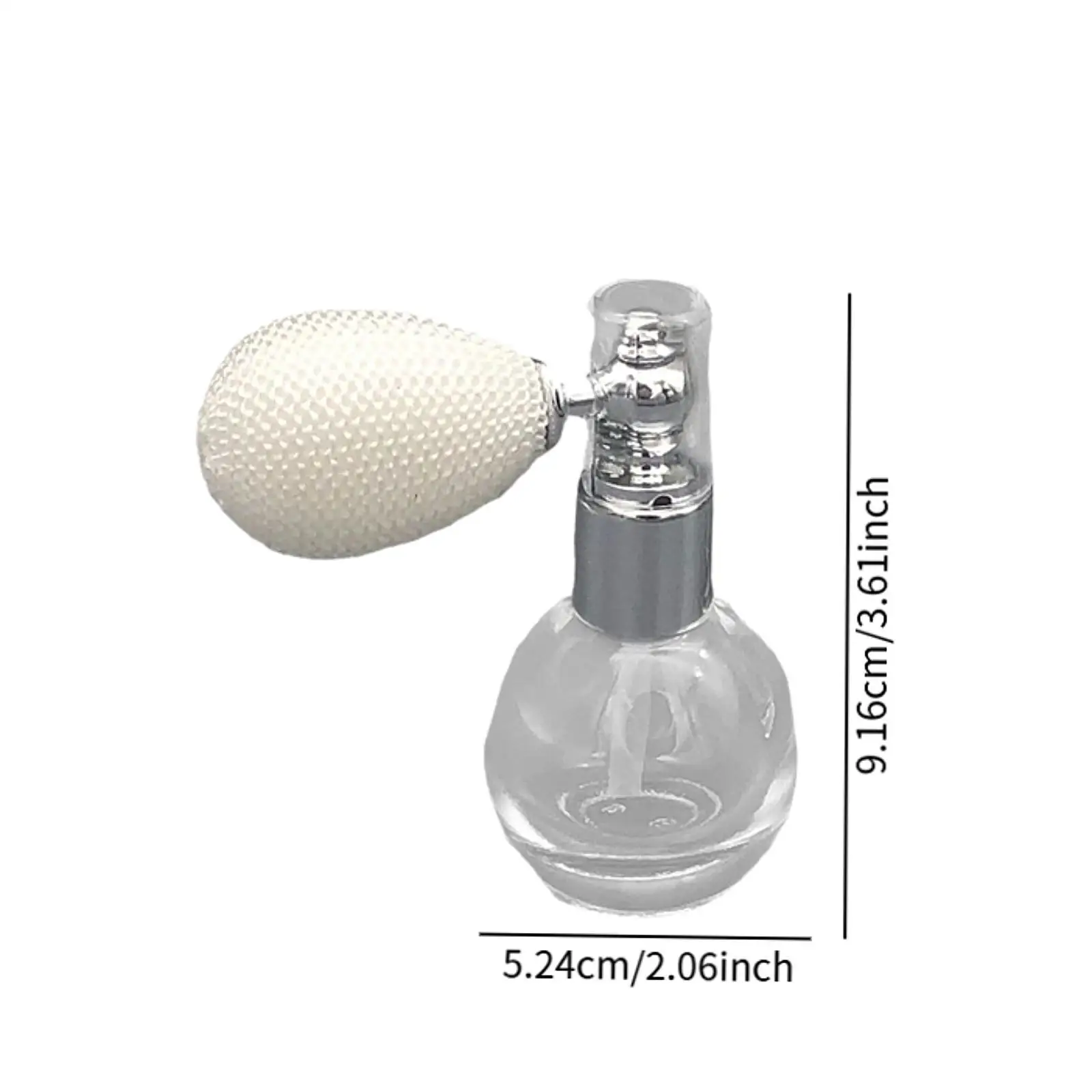 Profumo spray ricaricabile vuoto per donne ragazze tasca trasparente casa salone design vintage idea regalo anti intasamento 12 ml