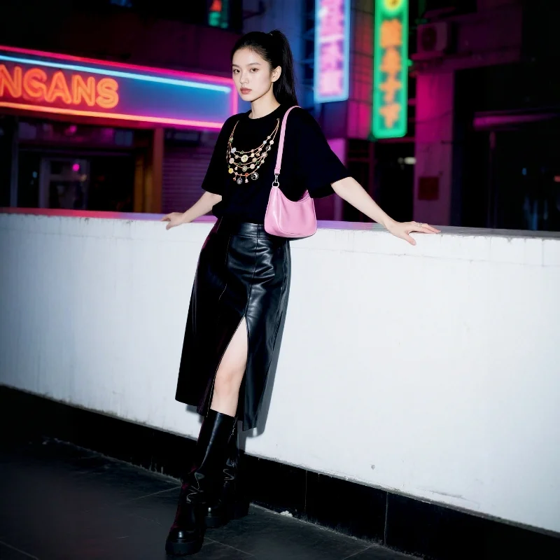 Elegancka koszulka damska z krótkim rękawem w stylu europejskim z nadrukiem biżuterii, oryginalny projekt, luksusowy wygląd, modna odzież uliczna.