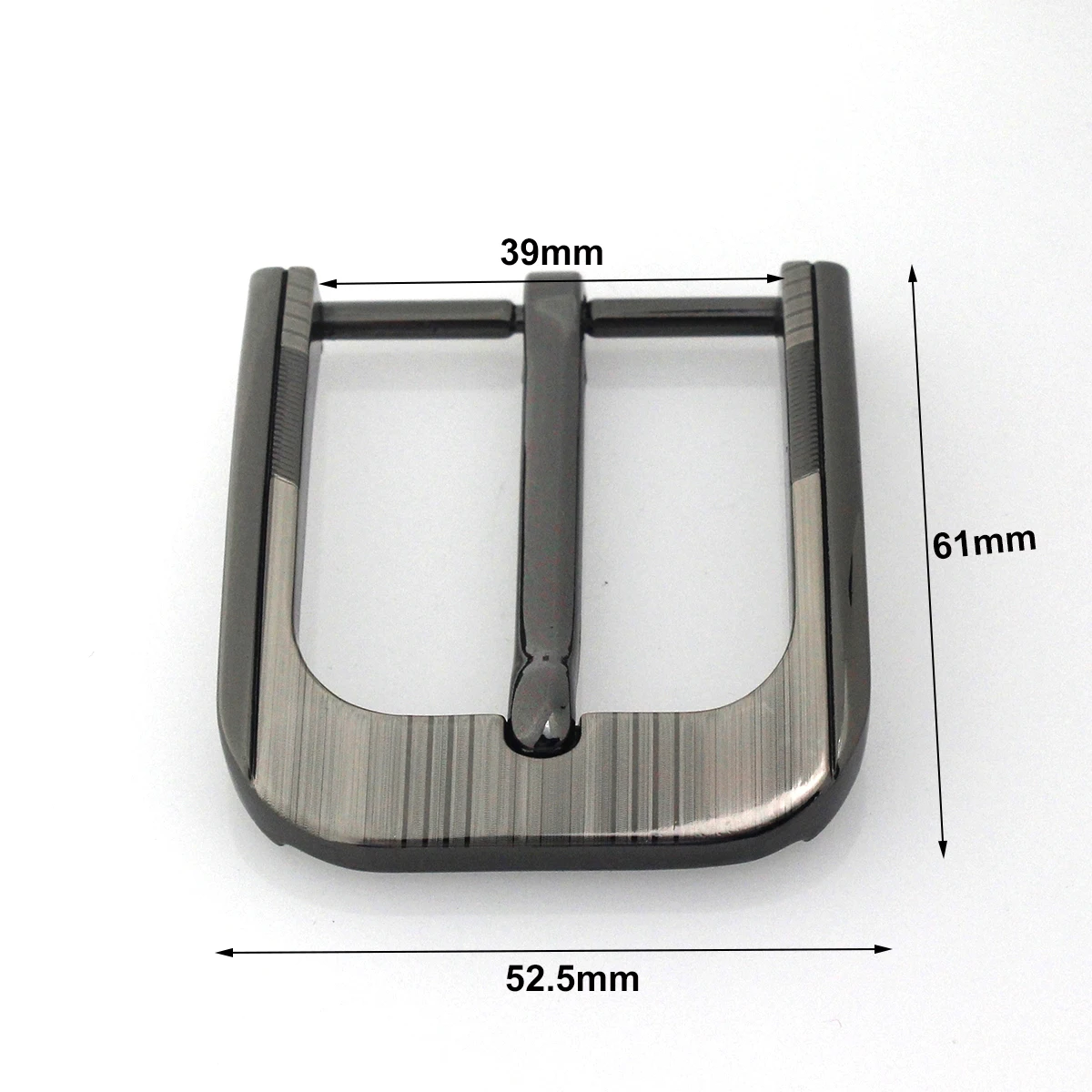 1pcs Metal 40mm Belt Buckle Middle Center Half Bar Buckle Leather Belt Bridle Halter Harness Fit for 37mm-39mm belt