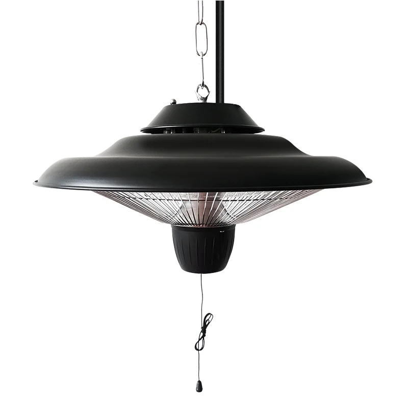 1500W Powerful Electric Patio Heater Iron Waterproof Electric Heater Warmer Outdoor Indoor Use Hanging Type